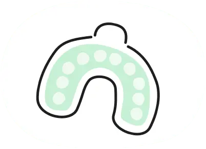 矯正装置の型取り・装着（1期治療）